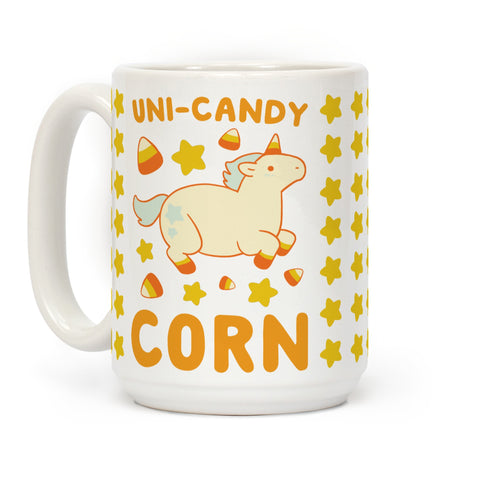 Uni-Candy Corn Ceramic Coffee Mug by LookHUMAN