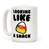 Looking Like A Snack Candy Corn Ceramic Coffee Mug by LookHUMAN